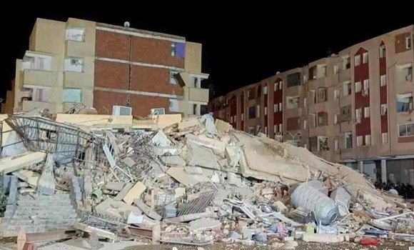 بشار: انهيار عمارة سكنية بالمنطقة العمرانية الجديدة “لحمر”