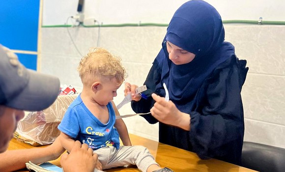 ​Ghaza: l’UNRWA demande une pause humanitaire pour la campagne de vaccination 