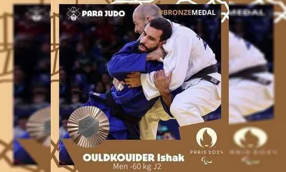 Jeux Paralympiques-2024/Para-judo (finale -60 kg – J2): l’Algérien Ishak Ouldkouider s’adjuge le bronze