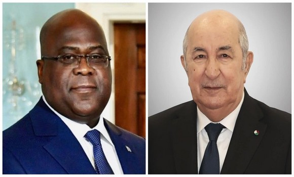 Le président de la République démocratique du Congo félicite le président de la République pour sa réélection pour un second mandat