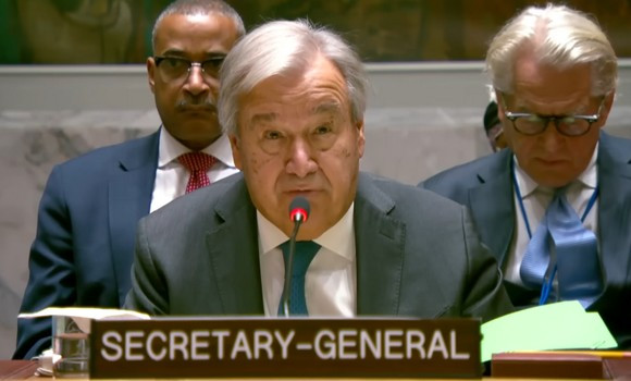 ​Réunion d’urgence du Conseil de Sécurité: Guterres appelle à un cessez-le feu immédiat à Ghaza 