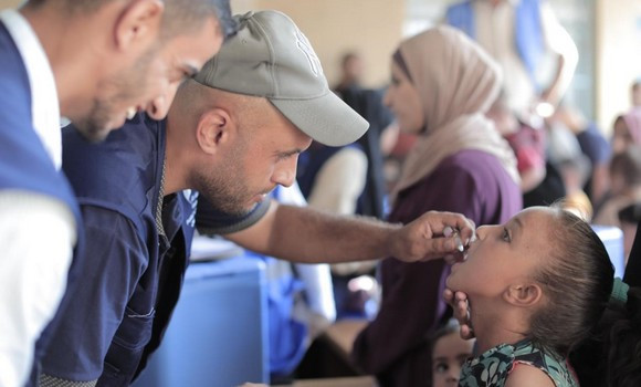 ​Ghaza: 92% des enfants ont reçu leur premier vaccin contre la polio 