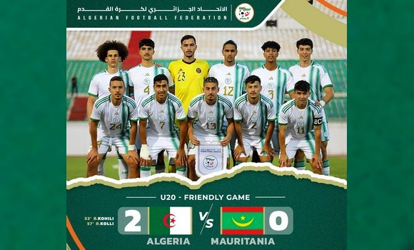 CAN U20: victoire des Algériens face à la Mauritanie 2-0