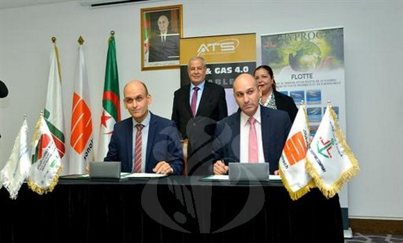 Signature d’un contrat de partenariat entre la société Hyproc de transport maritime d’hydrocarbures et Algérie Télécom Satellite