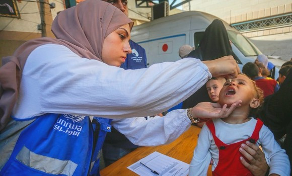 ​UNRWA: 93.000 enfants palestiniens vaccinés contre la poliomyélite à Ghaza 