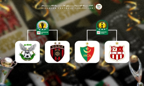 Foot/compétitions interclubs de la CAF: bon début pour l’USMA, le CS Constantine et le MCA, faux départ pour le CR Bouilzdad