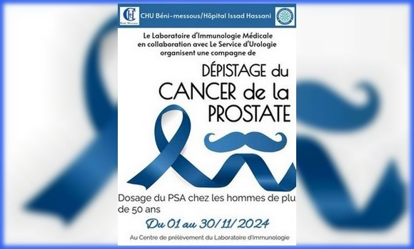 Cancer de la prostate: campagne de dépistage au CHU de Béni-Messous