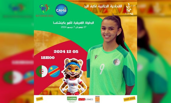 Hand/CAN 2024 (dames)-Matchs de classements: l’Algérie face à la RD Congo